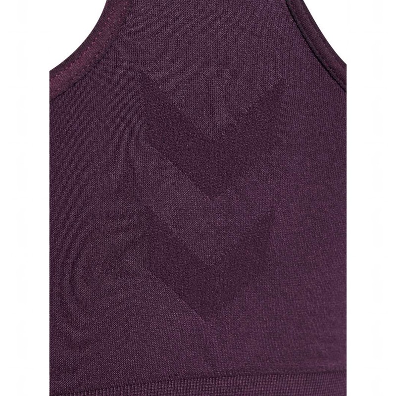 Hummel Tif Seamless Top Ženske Sportski Grudnjak Ljubičaste | 924665-671