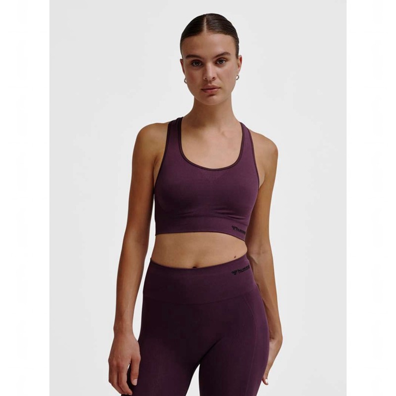 Hummel Tif Seamless Top Ženske Sportski Grudnjak Ljubičaste | 924665-671