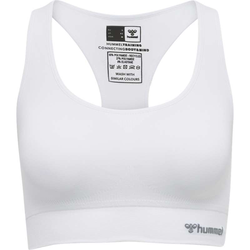 Hummel Tif Seamless Top Ženske Sportski Grudnjak Bijele | 642160-728