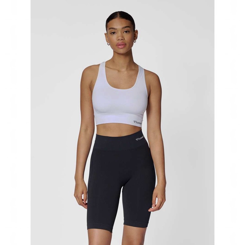 Hummel Tif Seamless Top Ženske Sportski Grudnjak Bijele | 642160-728