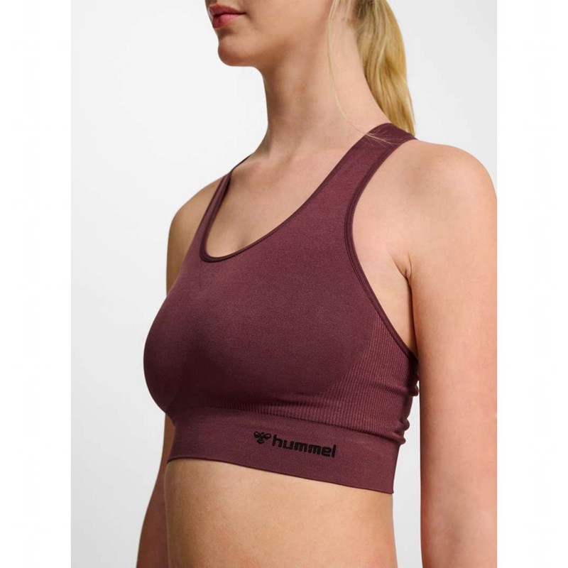 Hummel Tif Seamless Top Ženske Sportski Grudnjak Bordo | 035284-692