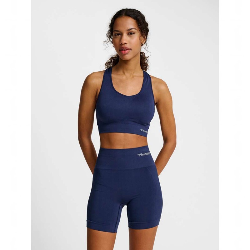 Hummel Tif Seamless Top Ženske Sportski Grudnjak Crne | 751488-657
