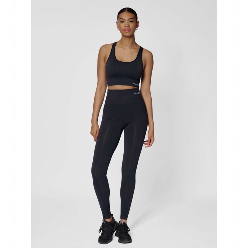 Hummel Tif Seamless Top Ženske Sportski Grudnjak Crne | 810830-033