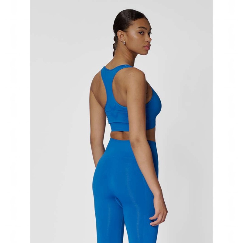 Hummel Tif Seamless Top Ženske Sportski Grudnjak Plave | 444452-769
