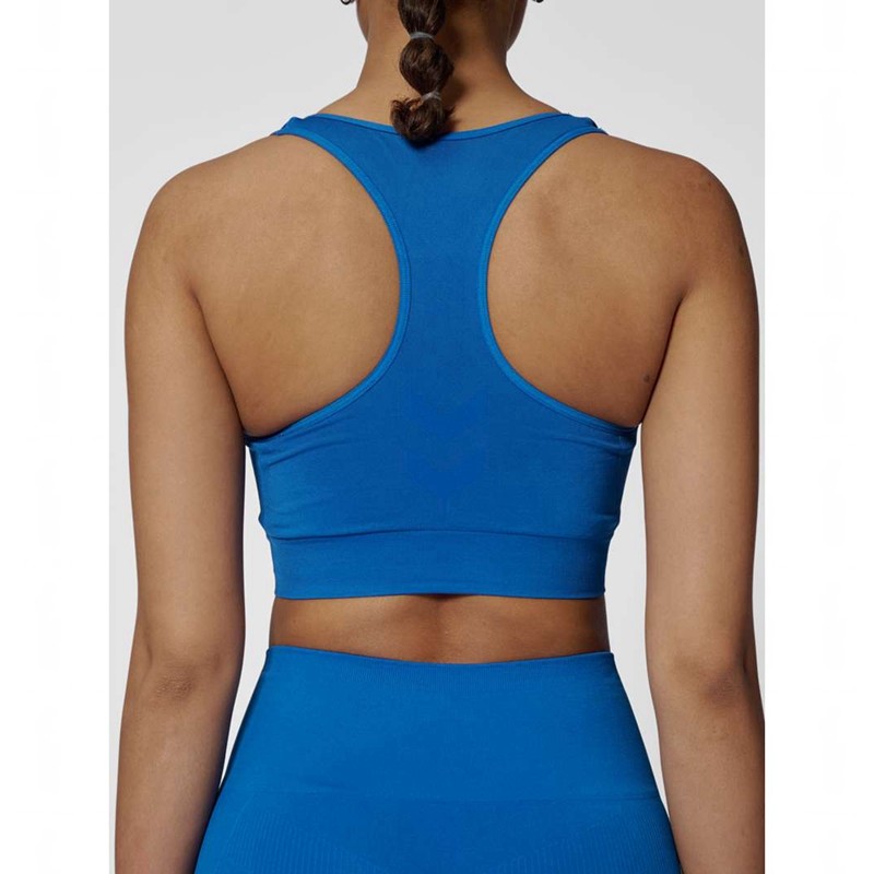 Hummel Tif Seamless Top Ženske Sportski Grudnjak Plave | 444452-769