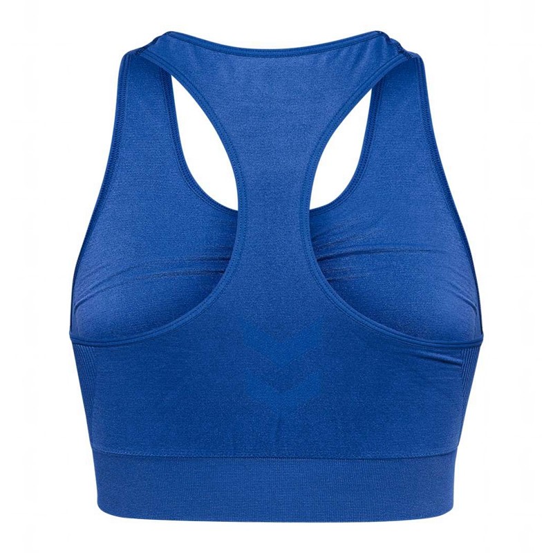Hummel Tif Seamless Top Ženske Sportski Grudnjak Plave | 444452-769