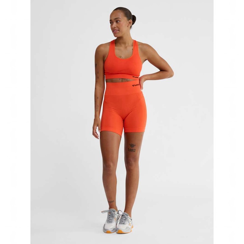 Hummel Tif Seamless Top Ženske Sportski Grudnjak Narančaste | 299028-267