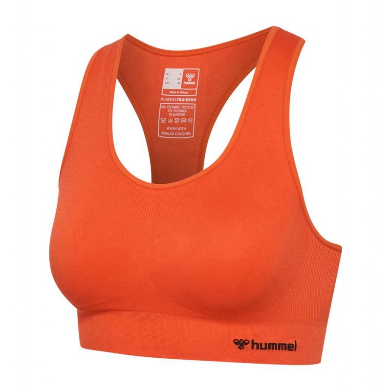 Hummel Tif Seamless Top Ženske Sportski Grudnjak Narančaste | 299028-267