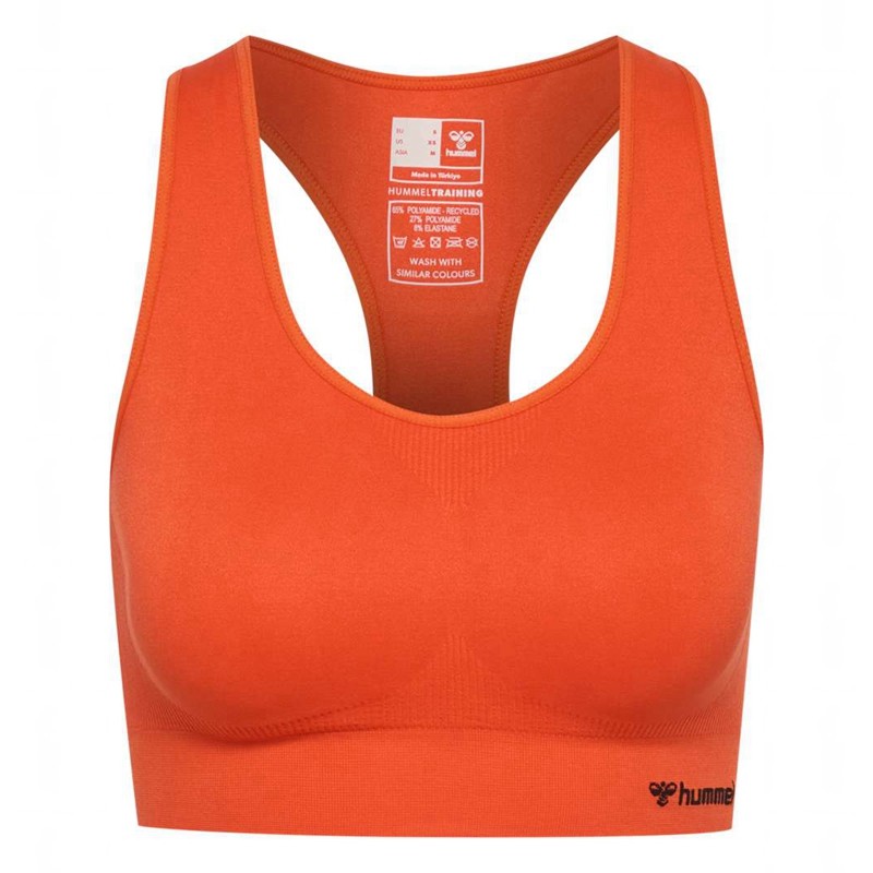 Hummel Tif Seamless Top Ženske Sportski Grudnjak Narančaste | 299028-267