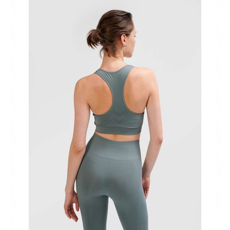 Hummel Tif Seamless Top Ženske Sportski Grudnjak Sive | 127346-288