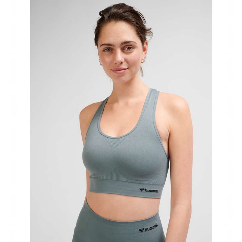 Hummel Tif Seamless Top Ženske Sportski Grudnjak Sive | 127346-288
