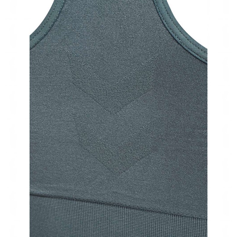 Hummel Tif Seamless Top Ženske Sportski Grudnjak Sive | 127346-288