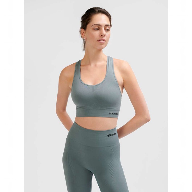 Hummel Tif Seamless Top Ženske Sportski Grudnjak Sive | 127346-288