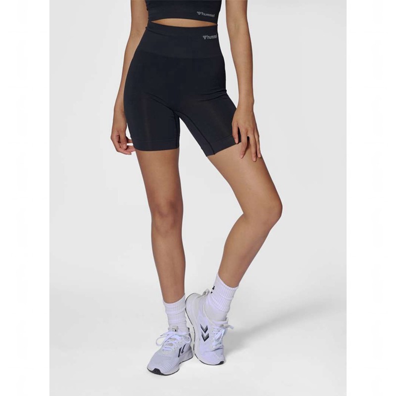 Hummel Tif Seamless Ženske Kratke Hlače Crne | 891453-490