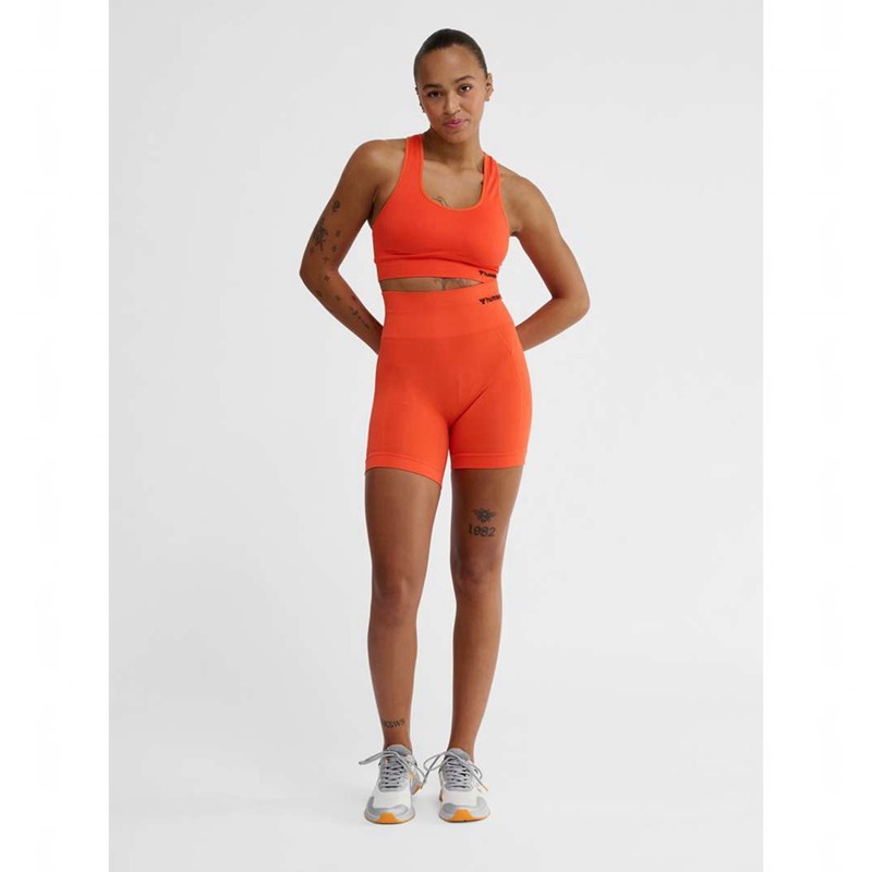 Hummel Tif Seamless Ženske Kratke Hlače Narančaste | 909370-836