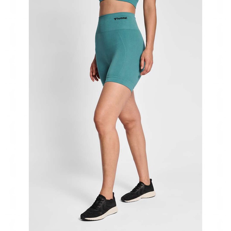 Hummel Tif Seamless Ženske Kratke Hlače Plave | 464167-697