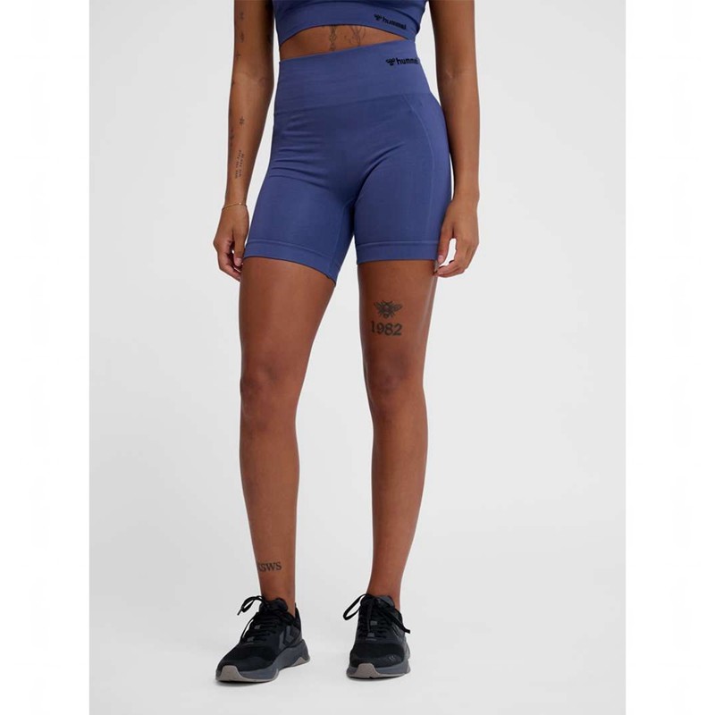 Hummel Tif Seamless Ženske Kratke Hlače Plave | 233831-386