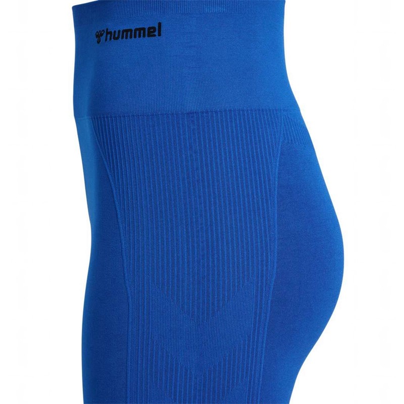 Hummel Tif Seamless Ženske Kratke Hlače Plave | 607696-376