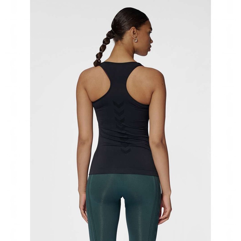 Hummel Tif Seamless Ženske Majica bez Rukava Crne | 913981-398