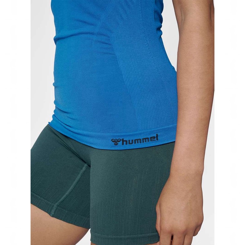 Hummel Tif Seamless Ženske Majica bez Rukava Plave | 246919-482