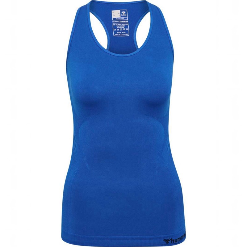 Hummel Tif Seamless Ženske Majica bez Rukava Plave | 246919-482