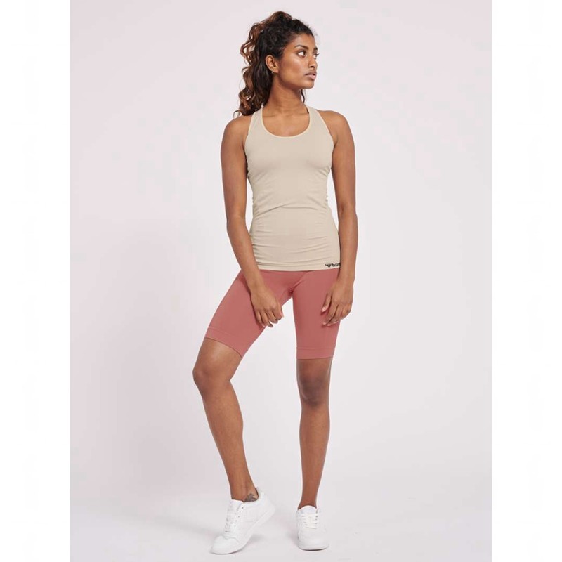 Hummel Tif Seamless Ženske Majica bez Rukava Bež | 831325-746