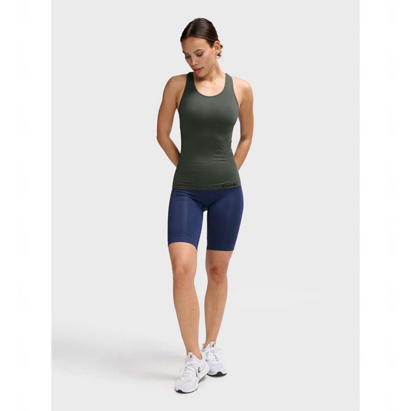 Hummel Tif Seamless Ženske Majica bez Rukava Zelene | 543959-320