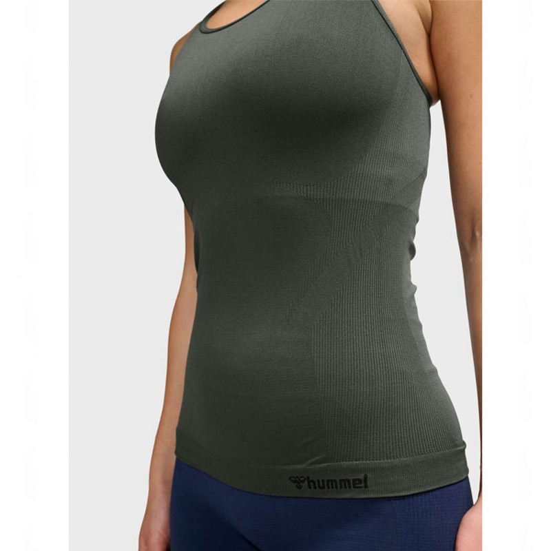 Hummel Tif Seamless Ženske Majica bez Rukava Zelene | 543959-320