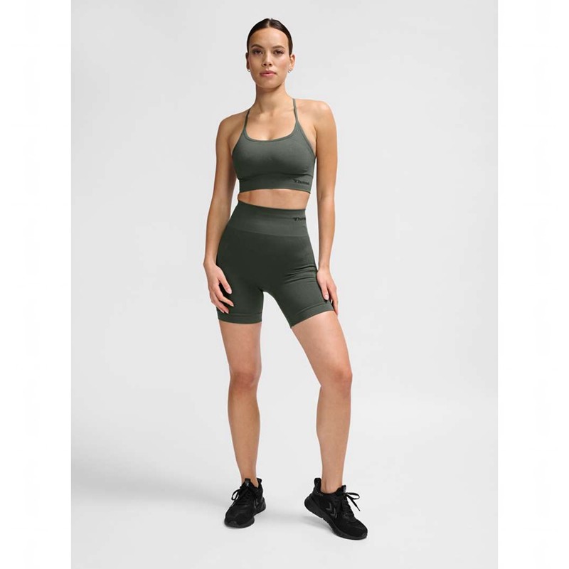 Hummel Tiffy Seamless Top Ženske Haljina Zelene | 426669-970