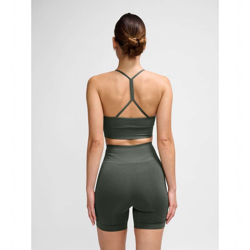 Hummel Tiffy Seamless Top Ženske Haljina Zelene | 426669-970