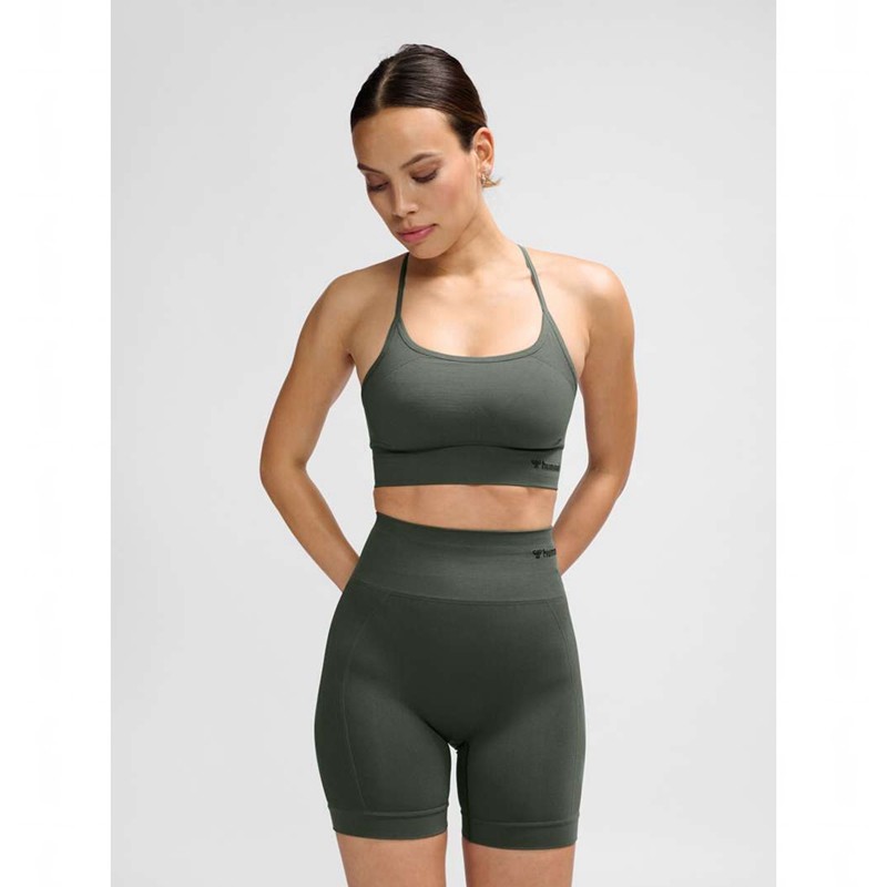 Hummel Tiffy Seamless Top Ženske Haljina Zelene | 426669-970
