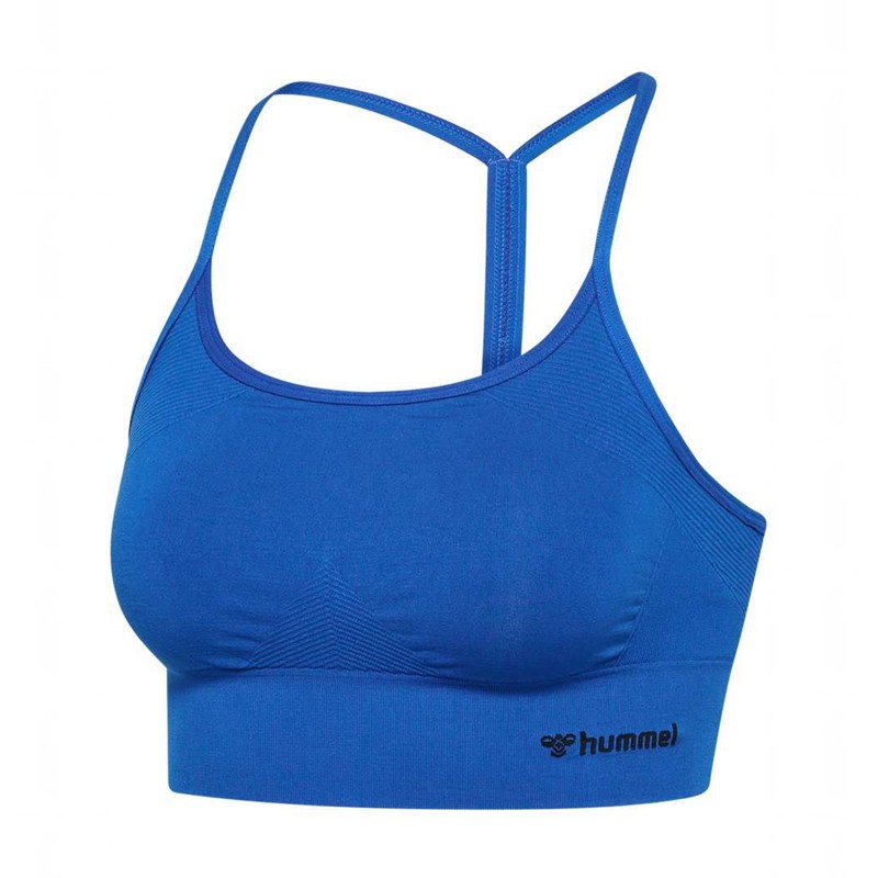 Hummel Tiffy Seamless Top Ženske Sportski Grudnjak Plave | 059180-793
