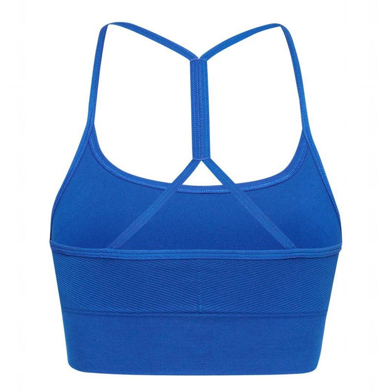Hummel Tiffy Seamless Top Ženske Sportski Grudnjak Plave | 059180-793