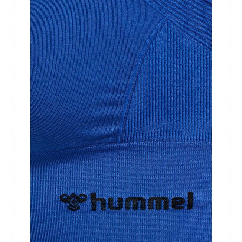 Hummel Tiffy Seamless Top Ženske Sportski Grudnjak Plave | 059180-793