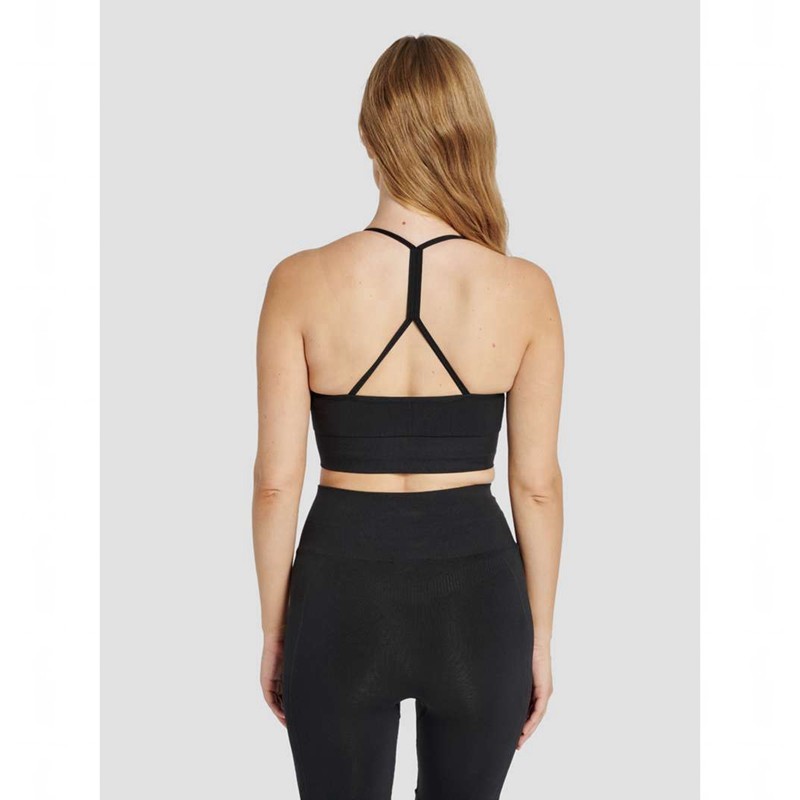 Hummel Tiffy Seamless Top Ženske Sportski Grudnjak Crne | 824233-037