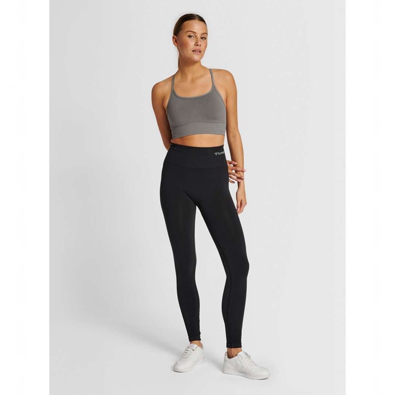 Hummel Tiffy Seamless Top Ženske Sportski Grudnjak Sive | 454561-716