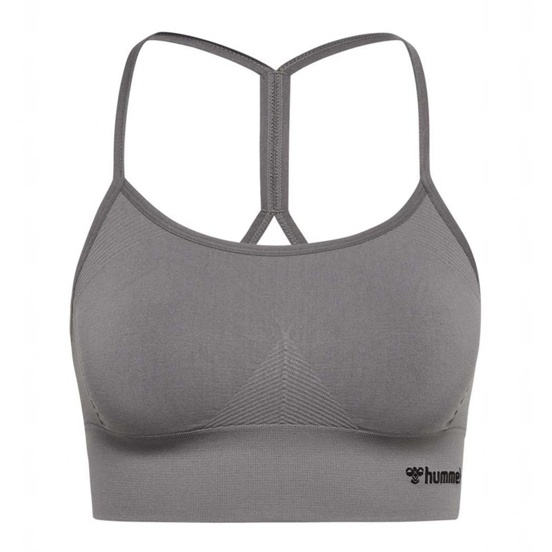 Hummel Tiffy Seamless Top Ženske Sportski Grudnjak Sive | 454561-716
