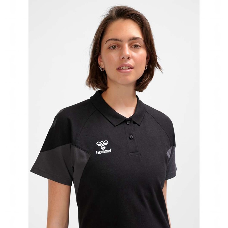 Hummel Travel Polo Ženske Majice Crne | 603564-085