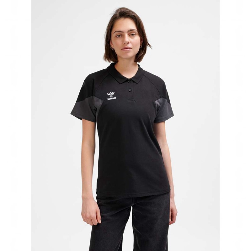 Hummel Travel Polo Ženske Majice Crne | 603564-085