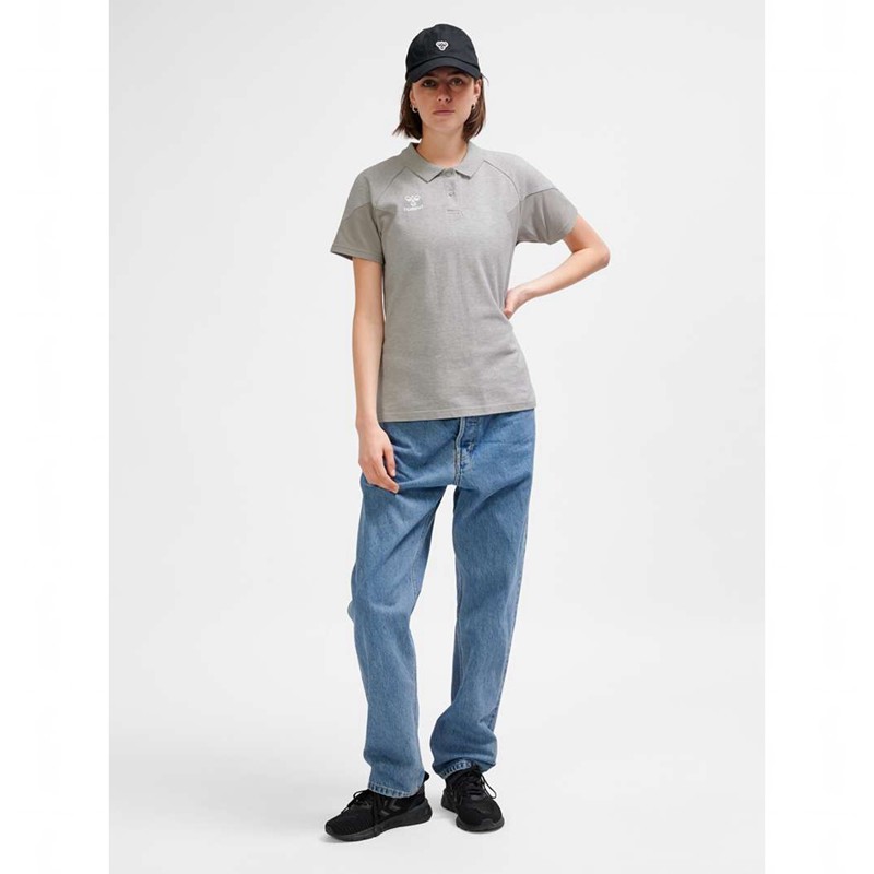 Hummel Travel Polo Ženske Majice Sive | 577292-411