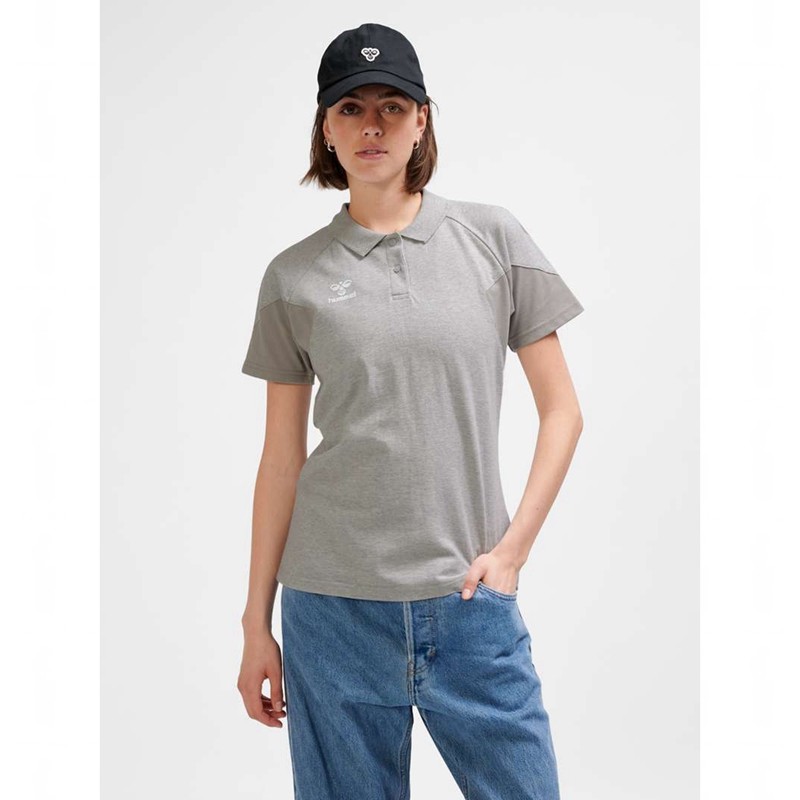 Hummel Travel Polo Ženske Majice Sive | 577292-411