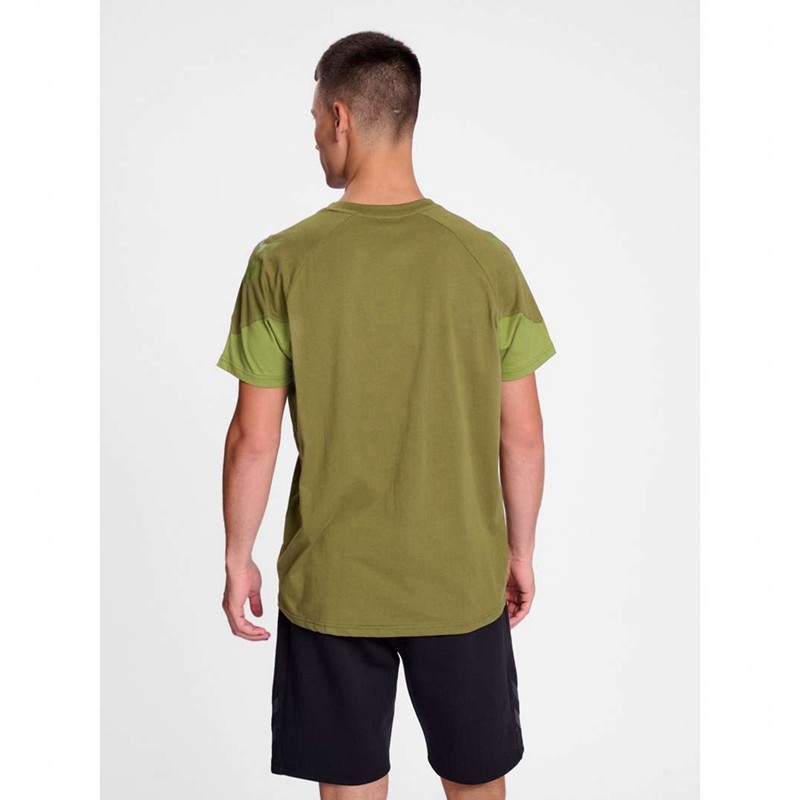 Hummel Travel S/S Muške Majice Maslinasto Zelene | 546825-675