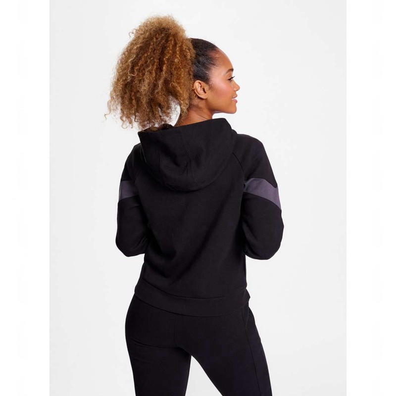 Hummel Travel Sweat Ženske Majica s Kapuljačom Crne | 775498-740