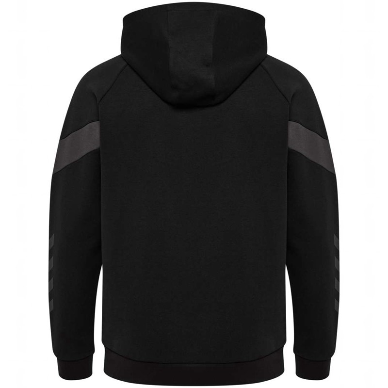 Hummel Travel Zip Muške Majica s Kapuljačom Crne | 804106-546