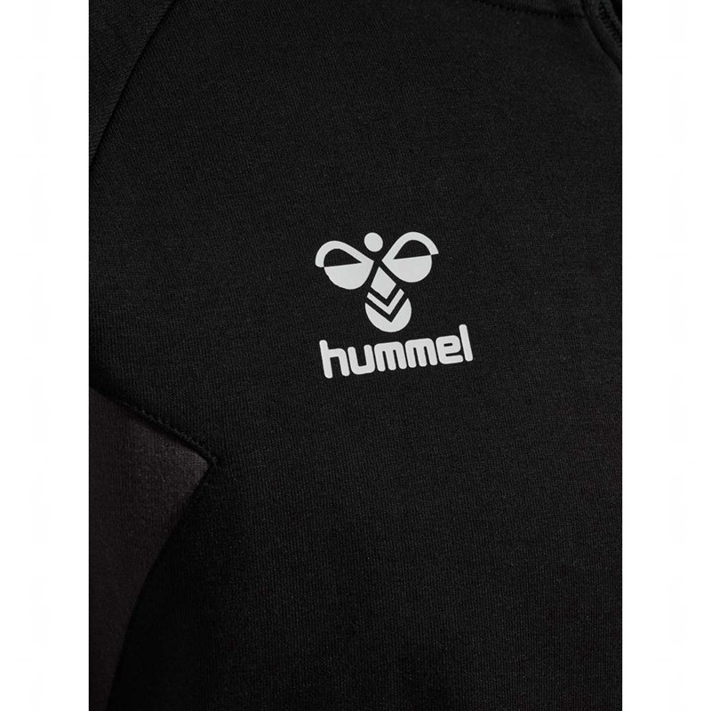 Hummel Travel Zip Muške Majica s Kapuljačom Crne | 804106-546
