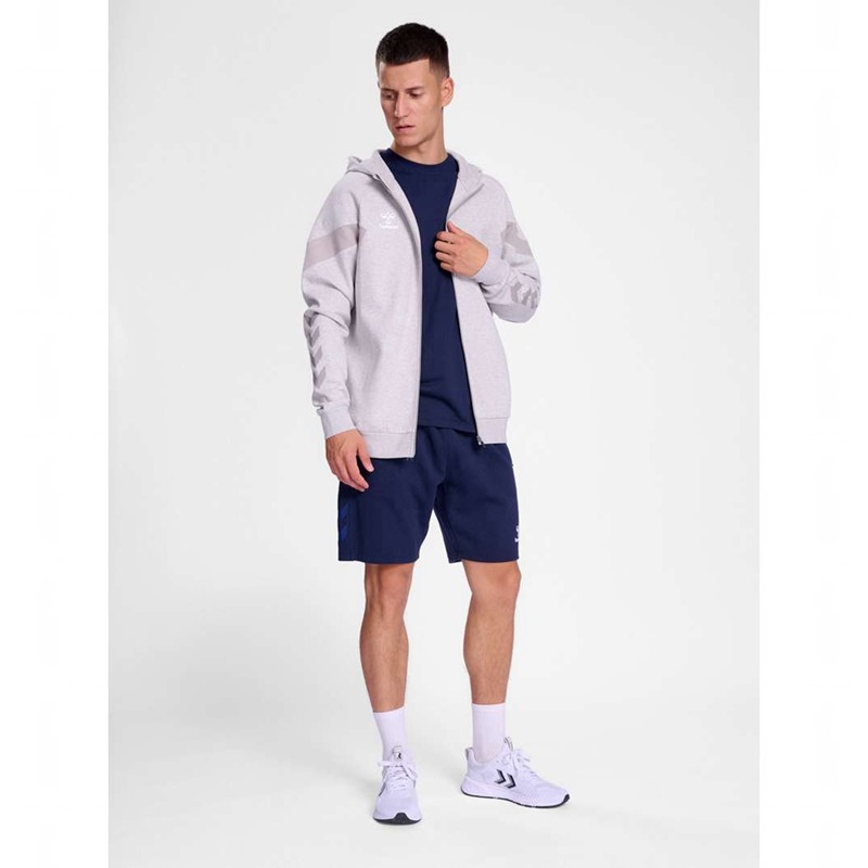 Hummel Travel Zip Muške Majica s Kapuljačom Sive | 301772-858