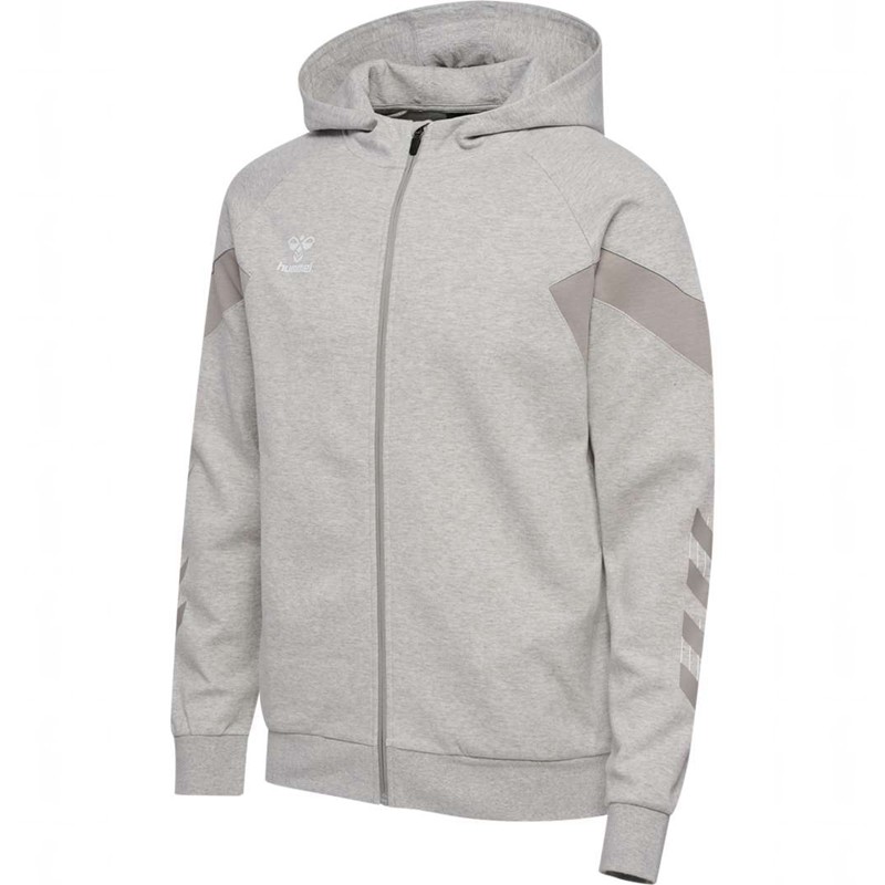 Hummel Travel Zip Muške Majica s Kapuljačom Sive | 301772-858