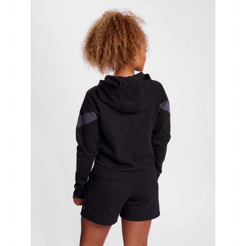 Hummel Travel Zip Ženske Majica s Kapuljačom Crne | 317756-914