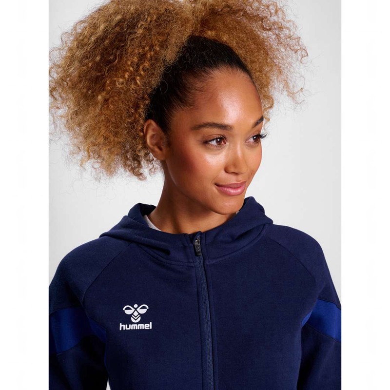 Hummel Travel Zip Ženske Majica s Kapuljačom Tamnoplave | 380819-246