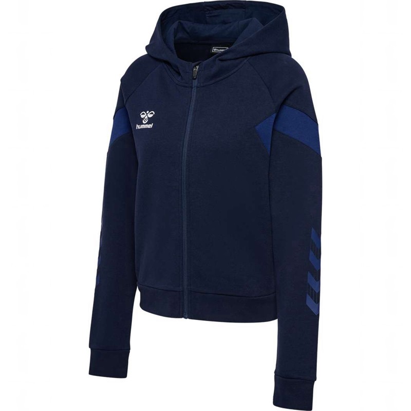 Hummel Travel Zip Ženske Majica s Kapuljačom Tamnoplave | 380819-246